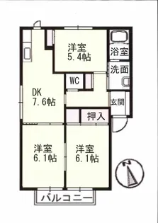 シャルム34【2階】の間取り