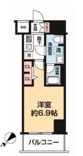 スパシエ東神奈川【7階】の間取り