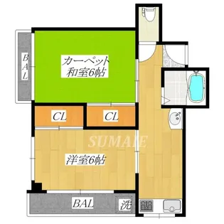 第二高見ビル【3階】の間取り