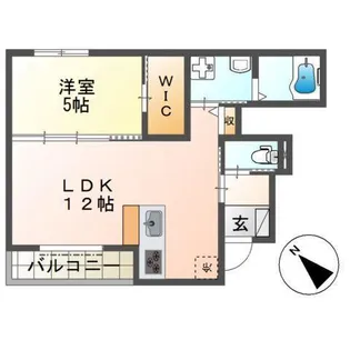 グリーンスタイル 箱崎ベース【1階】の間取り