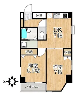 東京都江戸川区中葛西3【マンション】の間取り