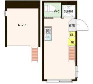 東京都渋谷区笹塚3【アパート】の間取り