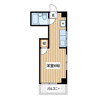 ヴィラ東林間【2階】の間取り