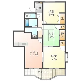 プラムスクエアJPMC【3階】の間取り