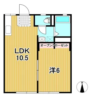 エスティル【1階】の間取り