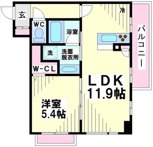 東京都中野区南台5【マンション】の間取り