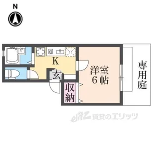フローラ新大宮【1階】の間取り