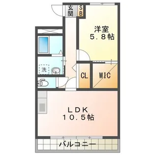 リベルタ・クオーレ利平治【2階】の間取り