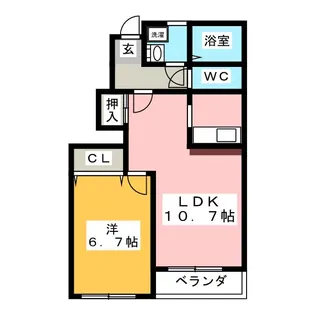 ルミナスハイム【1階】の間取り