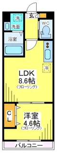 東京都世田谷区給田3【マンション】の間取り