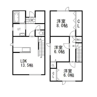 JOY釧路西の間取り
