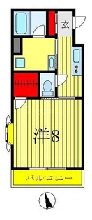 サポーレ松戸【5階】の間取り