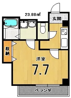 ジャービス西京極【4階】の間取り