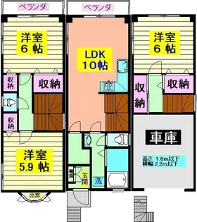 東京都杉並区和田3【一戸建】の間取り