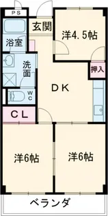 グレイスタウンMIWA A棟【1階】の間取り