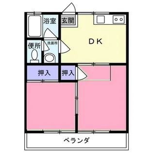 ホワイトハイツ【2階】の間取り