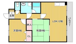 オークランド紫竹【3階】の間取り