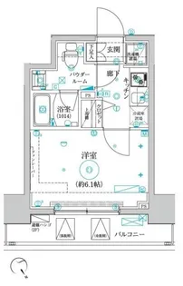 クレイシア品川戸越【5階】の間取り