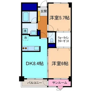 ジョルナーレ泉本町【5階】の間取り