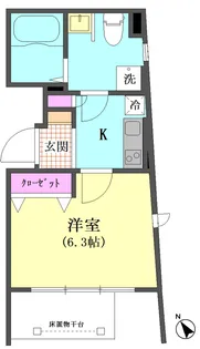 マジェスティ大森【1階】の間取り