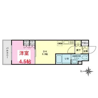 プライムネクサス羽田大鳥居【3階】の間取り
