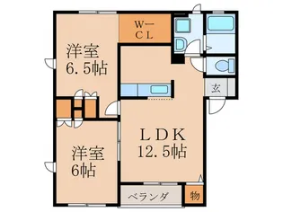 カルティエ星ヶ丘IV【2階】の間取り