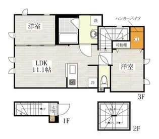 CB蒲田シャルマン【3階】の間取り