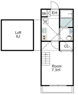 アリビオ武蔵新城【1階】の間取り