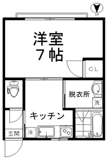 富士見荘【2階】の間取り