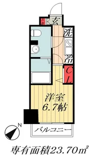千葉県船橋市東中山2【マンション】の間取り