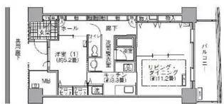 アクティ汐留【12階】の間取り