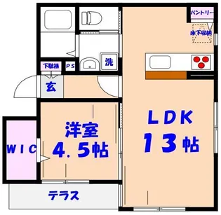 フィールド市川【1階】の間取り
