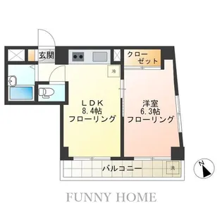 フェスタエディ【2階】の間取り