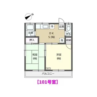 リヴェールS【1階】の間取り