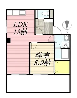 角村ビル【5階】の間取り