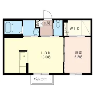 メゾンドフェリス【1階】の間取り