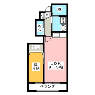ウエスト加木屋【1階】の間取り