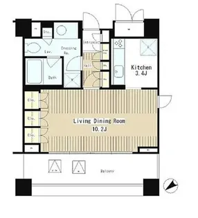 パークオアシス赤坂丹後坂【3階】の間取り
