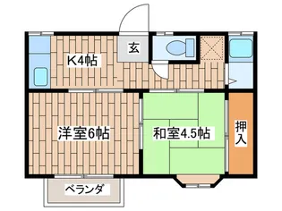 コーポ桂【2階】の間取り