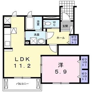 メイフラワー【1階】の間取り