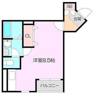 ブリゼ【5階】の間取り