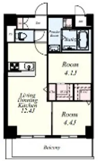 Mys Casetta Kurume【10階】の間取り