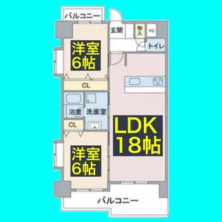 Hill Palace IKAI【8階】の間取り