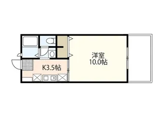 サンライフ京田【1階】の間取り