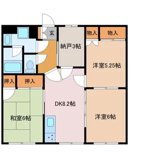 セントラルヴィレッジ【1階】の間取り