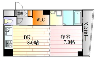 メリーアパート【1階】の間取り