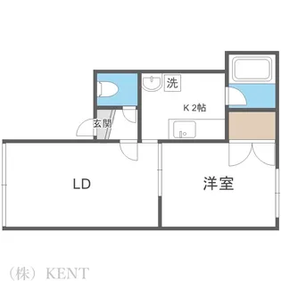 フラットレイアロー【2階】の間取り