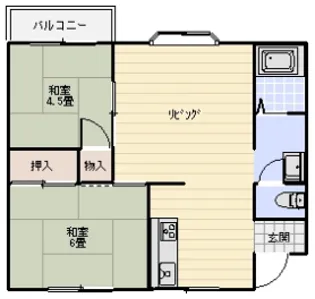 TERAS ASAKA【1階】の間取り