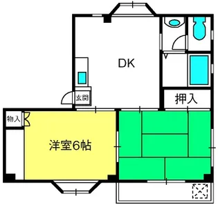 第2光ハイツ【1階】の間取り