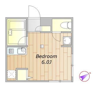 メゾンドジュン【1階】の間取り